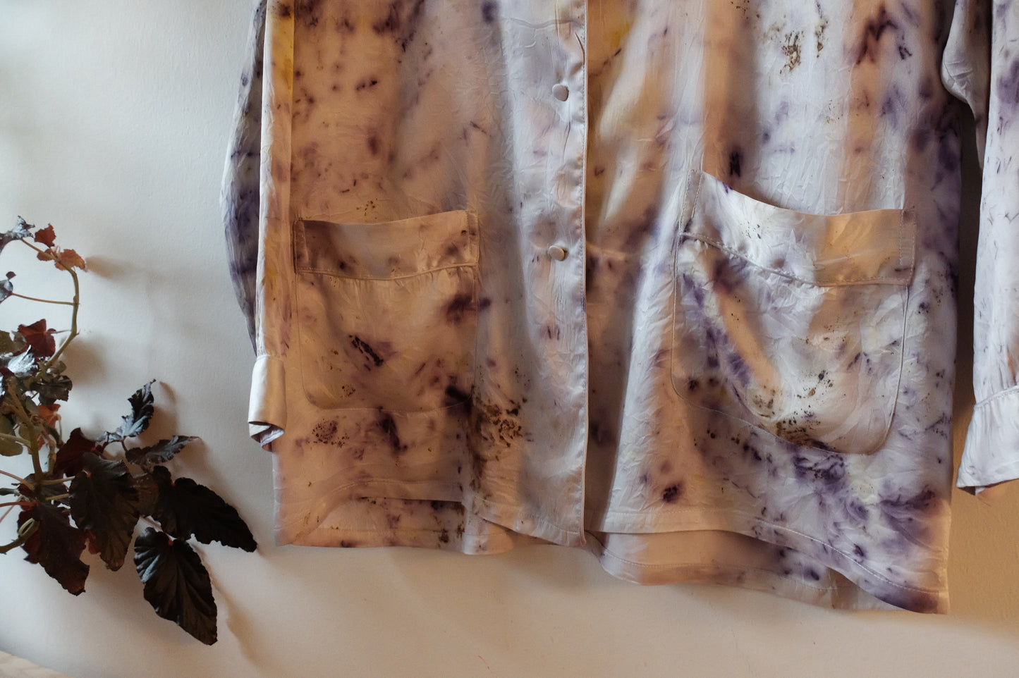 BUNDLE DYED SILKE PYJAMASSKJORTE